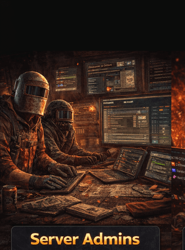 Rust server admins at the controls